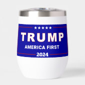 Keepsake, naam Trump 2024 America First 11oz Blue (Voorkant)