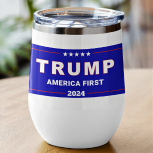 Keepsaké, nom Trump 2024 Amérique d'abord 11oz ble