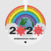 Keepsaké personnalisé 2020 Covid Christmas Tree (dos)