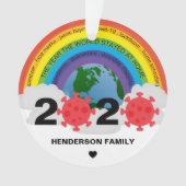 Keepsaké personnalisé 2020 Covid Christmas Tree (devant)