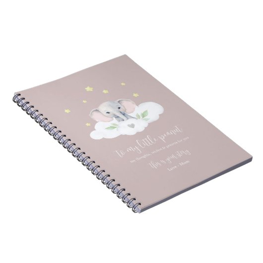 Keepsaké Pregnancy Journal rose moderne Elephant (Côté Droit)