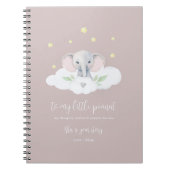 Keepsaké Pregnancy Journal rose moderne Elephant (Devant)