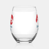 Keepsake Preppy kreeft bruiloft gunst Wijnglas Zonder Voet (Links)