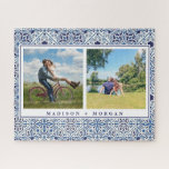 Keepsaké Puzzle photo avec tuiles portugaises<br><div class="desc">Choisissez vos 2 photos préférées et personnalisez ce superbe puzzle.</div>