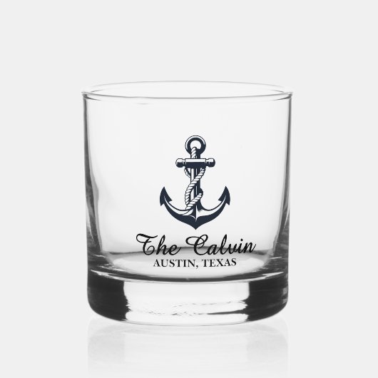Keepsake Ships Anchor Whisky Glas (Voorkant)