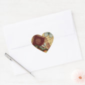  Keepsake vlinder collage Hart Sticker (Envelop)