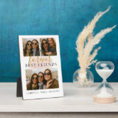 Keepsake voor altijd Beste Vrienden Fotocollage Fotoplaat (Zijkant)