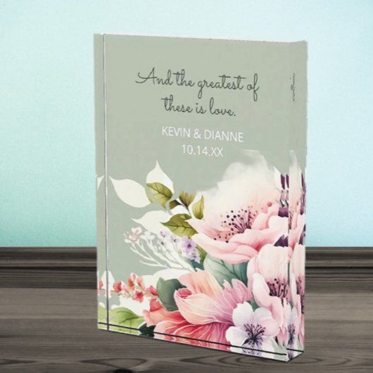 Keepsake Wedding Gift! Custom Love  Fotoblokken