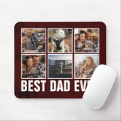 Keepslag Best Dad ever Vaderdag Photo Collage Muismat (Met muis)