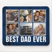 Keepslag Best Dad ever Vaderdag Photo Collage Muismat (Voorkant)