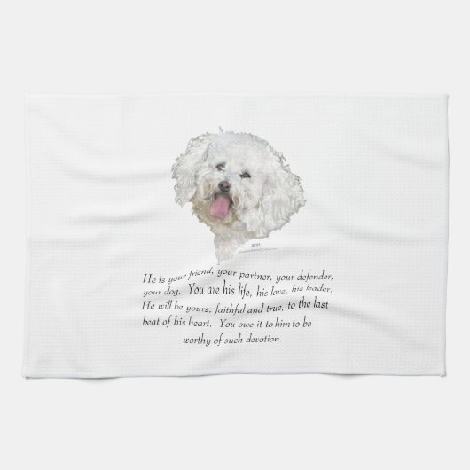 Keepslag, Mannelijke hond Theedoek (Horizontaal)