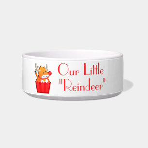 Keer onze kleine rendierBowl Voerbakje