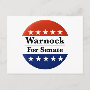 Keer Raphael Warnock opnieuw in de Amerikaanse Sen Briefkaart