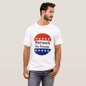 Keer Raphael Warnock opnieuw in de Amerikaanse Sen T-shirt (Voorkant volledig)