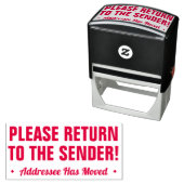 KEER TERUG NAAR DE VERZENDER! Rubber Stempel (In situ)