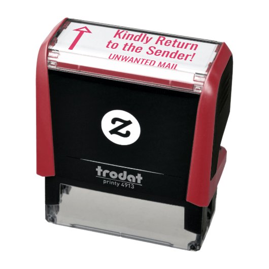 "Keer vriendelijk terug naar de afzender!", "ONGEW Zelfinktende Stempel (Product)