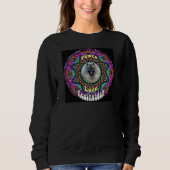Kees en mandala violet sweatshirt (Devant)