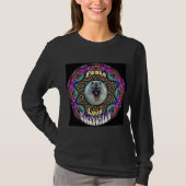 Kees en t-shirt mandala violet (Devant)