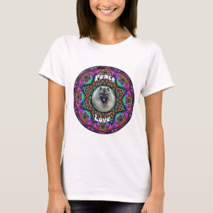 Kees op gewoon paarse mandala T shirt