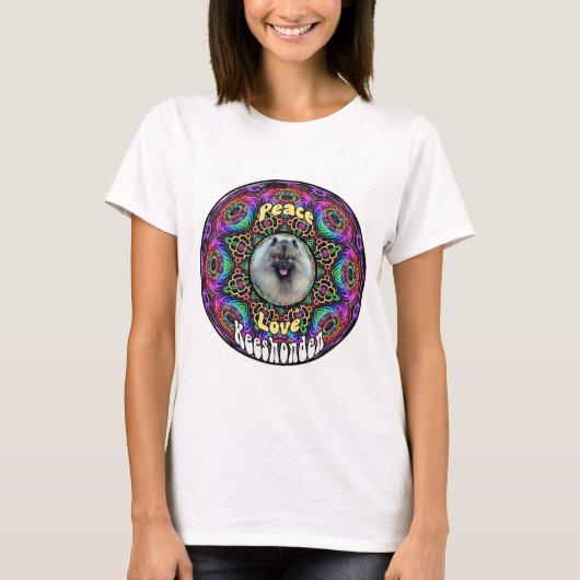 Kees sur le mandala violet T-shirt blanc (Devant)