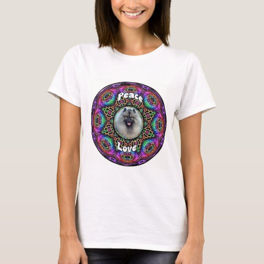 Kees sur T-shirt mandala violet clair (Devant)