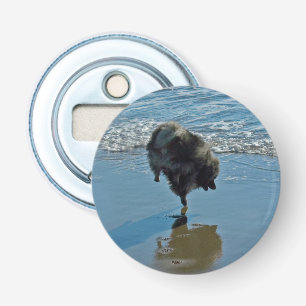 Keesdoorn Ballet-foto - Cute Original Dog Art Button Flesopener