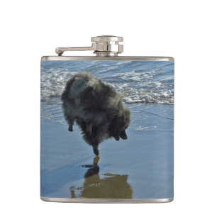 Keesdoorn Ballet-foto - Cute Original Dog Art Heupfles