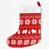 Keesdoorn Silhouettes Pattern and White Cute Kleine Kerstsok (Achterkant)