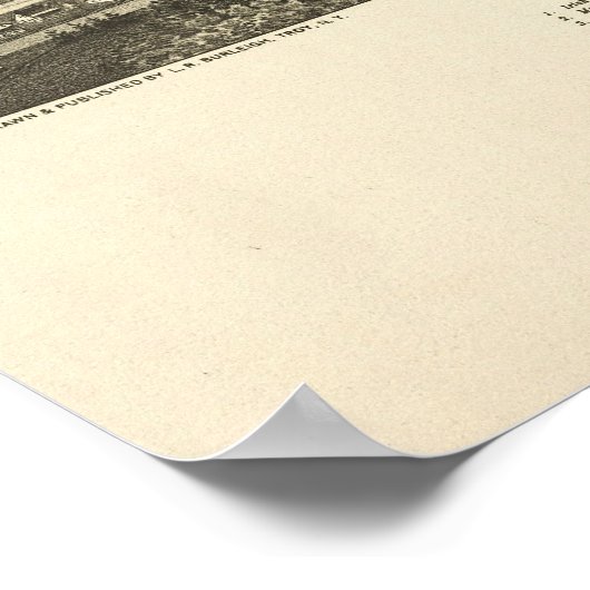 Keeseville NY 1887 Print (Hoek)