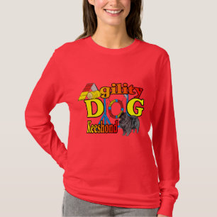 Keeshond Agility Gifts T-shirt