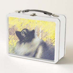 Keeshond Aspen Painting - Cute Original Dog Art