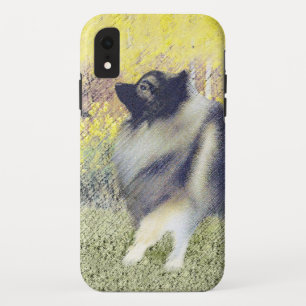 Keeshond Aspen Painting - Cute Original Dog Art iPhone XR Hoesje
