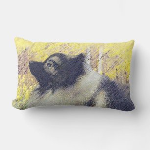 Keeshond Aspen Painting - Cute Original Dog Art Kussen
