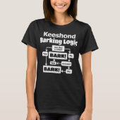 Keeshond Barking Logic T-shirt (Voorkant)