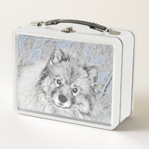 Keeshond Beth Painting - Cute Original Dog Art