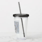 Keeshond Beth Painting - Cute Original Dog Art Acryl Drinkbeker (Links)