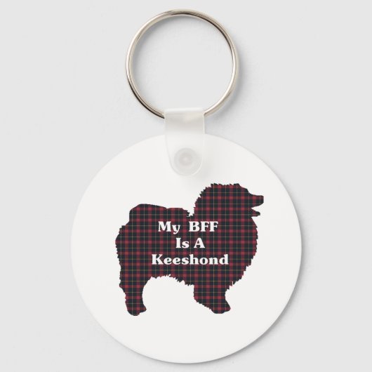 Keeshond BFF Gifts Sleutelhanger (Voorkant)