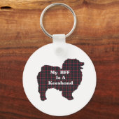 Keeshond BFF Gifts Sleutelhanger (Voorkant)
