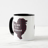 Keeshond BFF Mug (Devant gauche)