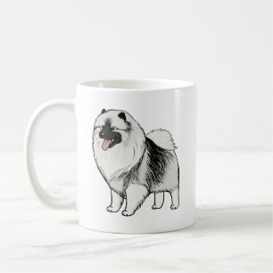 Keeshond Cartoon Dog Cute Keesie Lover's Koffiemok