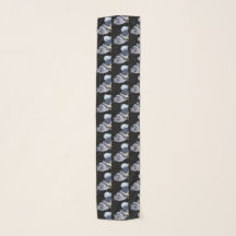 Keeshond Chiffon Scarf