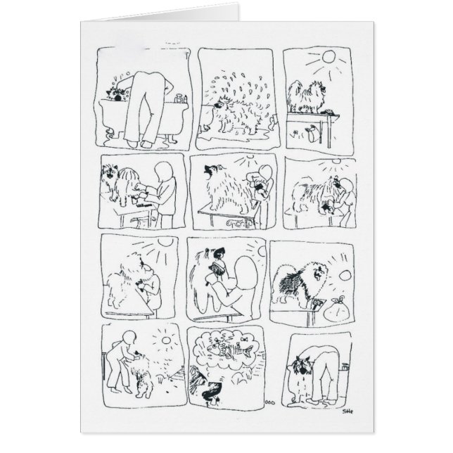 Keeshond comic Bathtime (Voorkant)