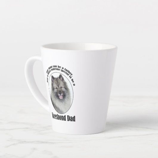 Keeshond Dad Latte Mok (Linkerhoek)