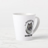 Keeshond Dad Latte Mok (Rechterhoek)