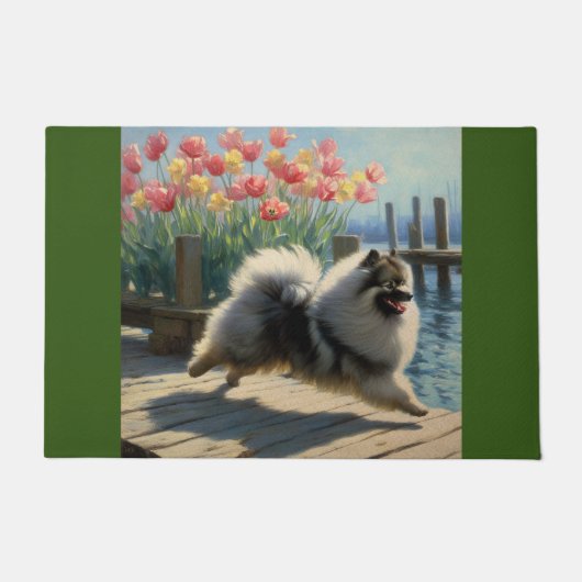 keeshond deurmat (Voorkant)