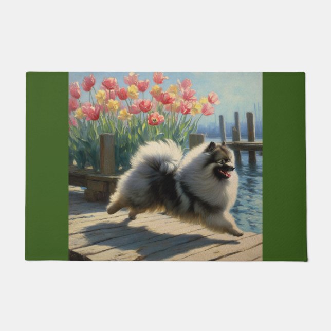 keeshond deurmat (Voorkant)