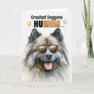 Keeshond Dog Beste HuMOM Ooit Moederdag Feestdagen Kaart