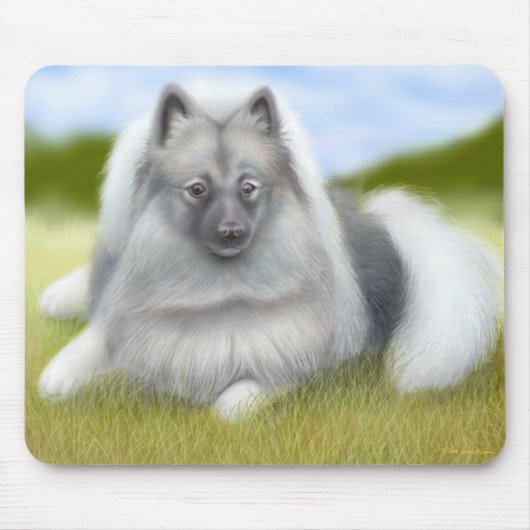 Keeshond Dog Muismat (Voorkant)