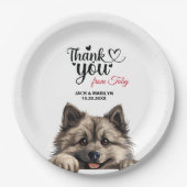 Keeshond Dog Papieren Bordje (Voorkant)