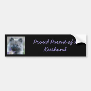 Keeshond en Columbine Bumpersticker